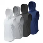 Men's Breathable Quick Dry Hooded Athletic Tank Top