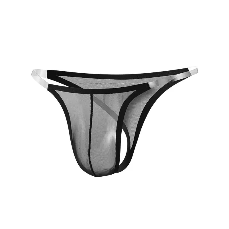 Gay Men See-Through Mesh Sexy Lingerie Thong G-string