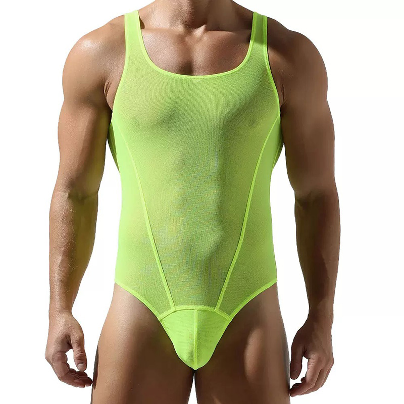 Colored Breathable Sexy Singlet for Men