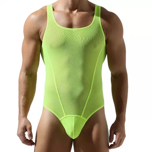 Colored Breathable Sexy Singlet for Men