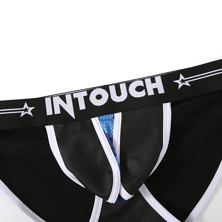 Wholesale Custom PU Leather Mens Sexy Briefs