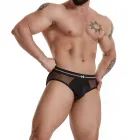OEM Mens Black Mesh Transparent Sexy Brief