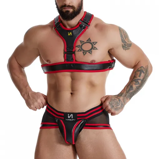 Adult Gay Leather Harness Set