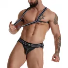 Sexy Body Harness Bondage Lingerie with Jockstrap Underwear