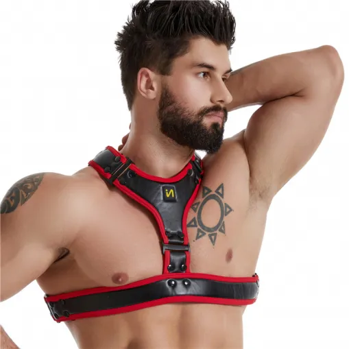 PU Leather Lingerie Sex Adjustable Chest Harness