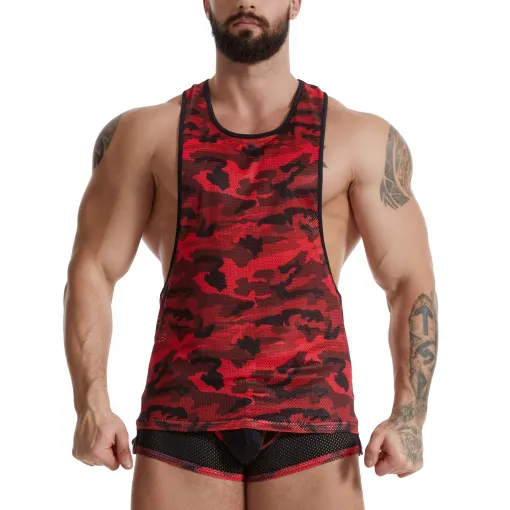 Lingerie Mens Camouflage Colored Tank Tops