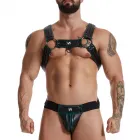 Leather Sexy Harness BDSM Costumes With Jockstrap
