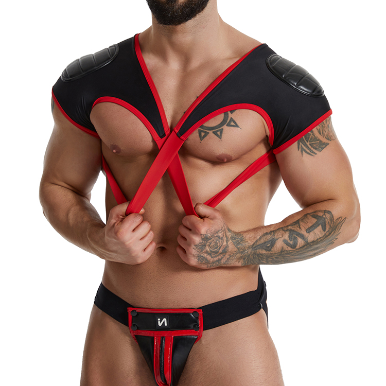 OEM PU Leather G-string Thong Sexy Men's Lingerie Underwear