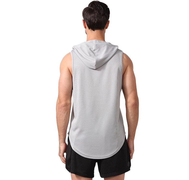 Men's Breathable Quick Dry Hooded Athletic Tank Top