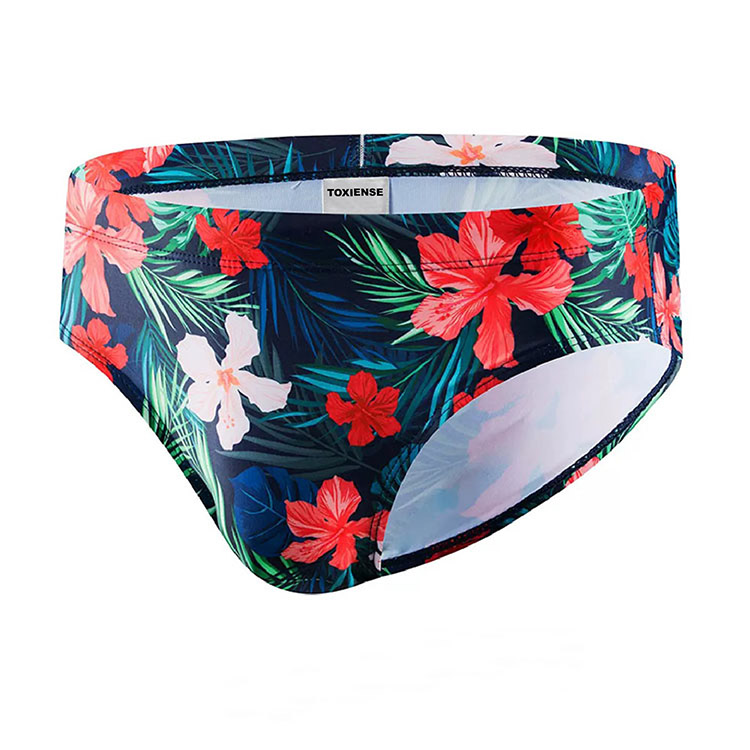 Men's Printed One Brief Swimwear