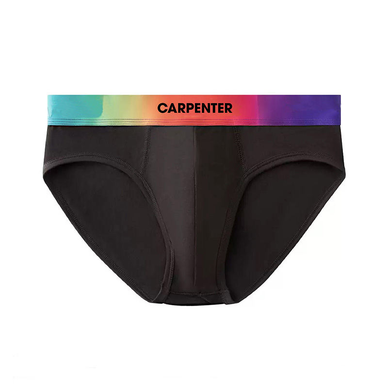Customized Rainbow Belt Cotton Mens Brief