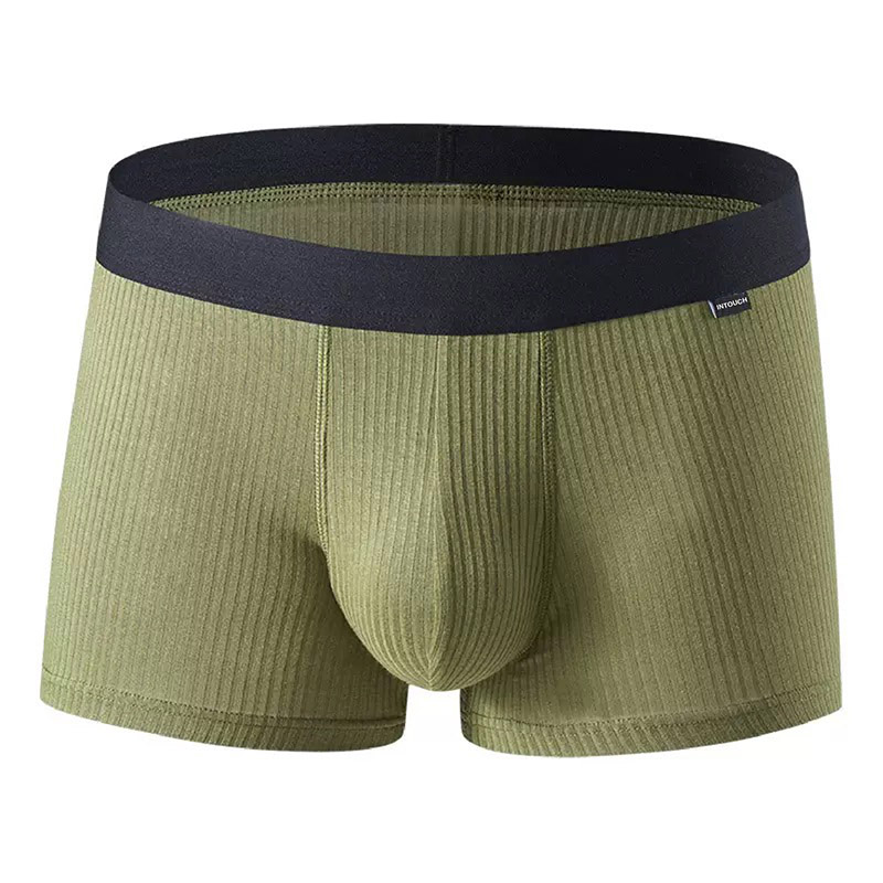 Breathable Men's Boxers with Custom Logo and Color