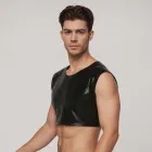 PU Leather Tank Top for Men