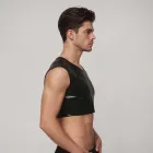 PU Leather Tank Top for Men