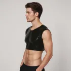 PU Leather Tank Top for Men