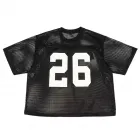 Men's Short-Sleeve Mesh Shirt with a Short, Wide Fit