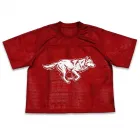 Men's Short-Sleeve Mesh Shirt with Custom Design