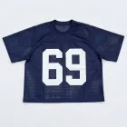 Men's Short-Sleeve Mesh Shirt with Custom Design