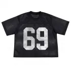 Men's Short-Sleeve Mesh Shirt with Custom Design
