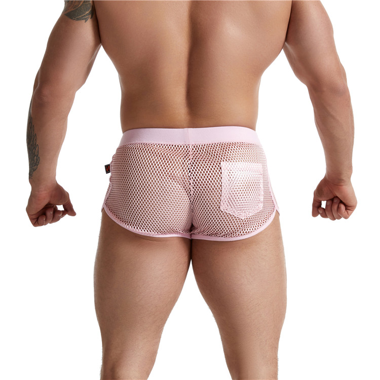 Erotic Mesh See Through Boxer Briefs for Men