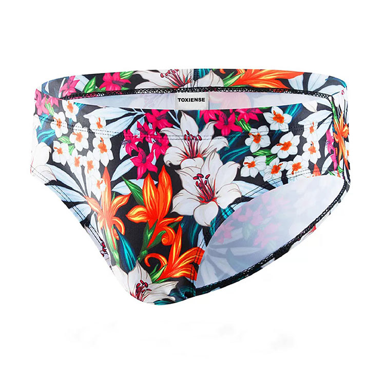 Men's Printed One Brief Swimwear