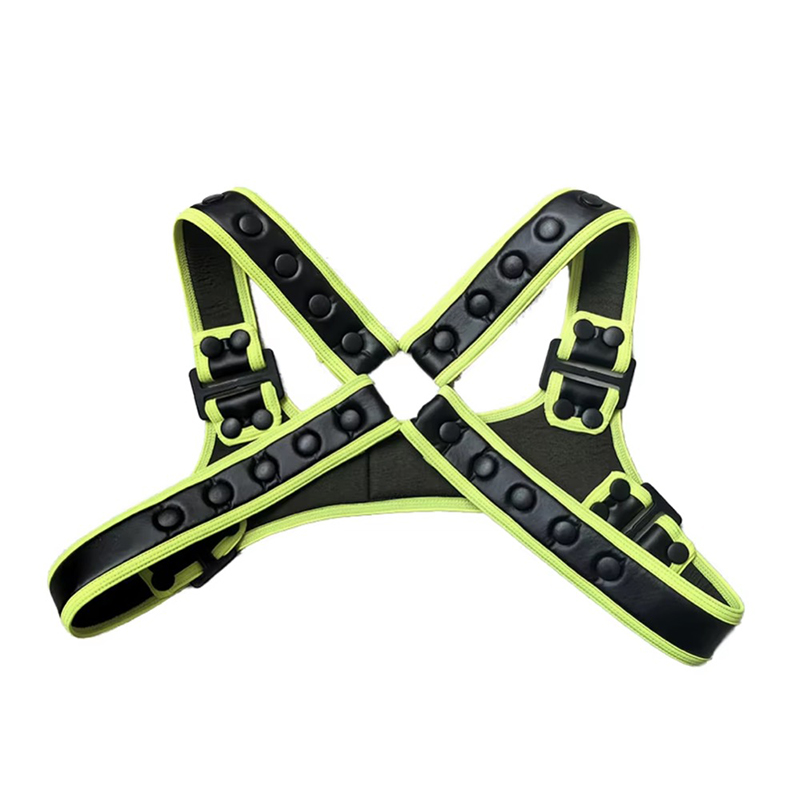 PU Leather Customized Adjustable Chest Harness