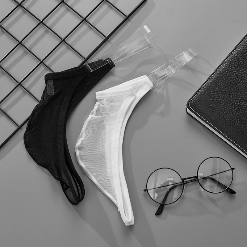 Gay Men See-Through Mesh Sexy Lingerie Thong G-string