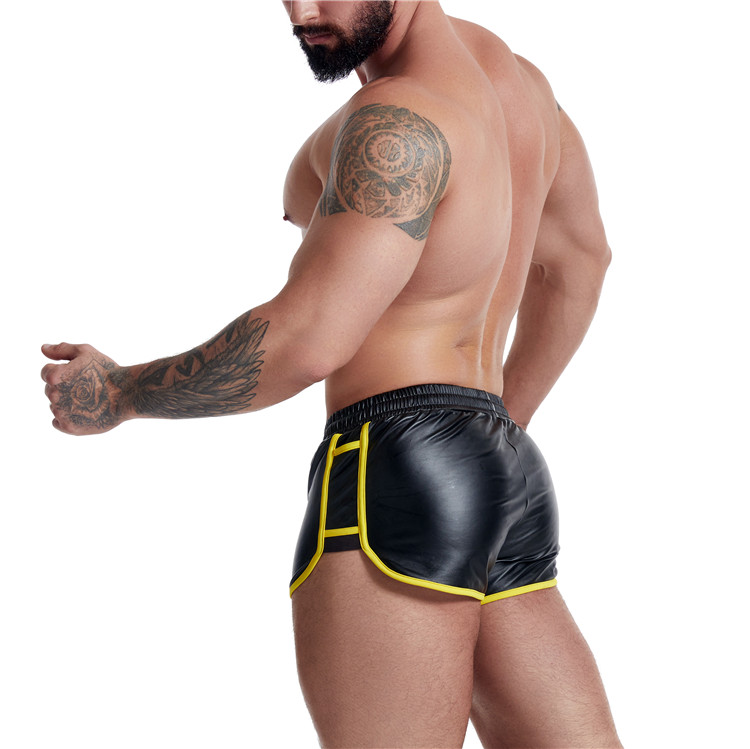 Men's PU Black Boxers
