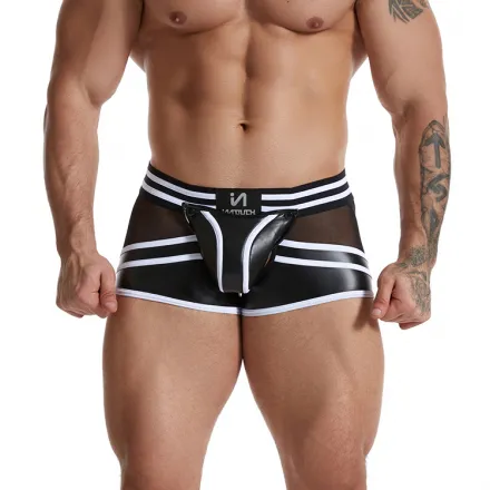 PU Back Open Boxer Briefs: The Ultimate Guide to Men’s Fetish Underwear