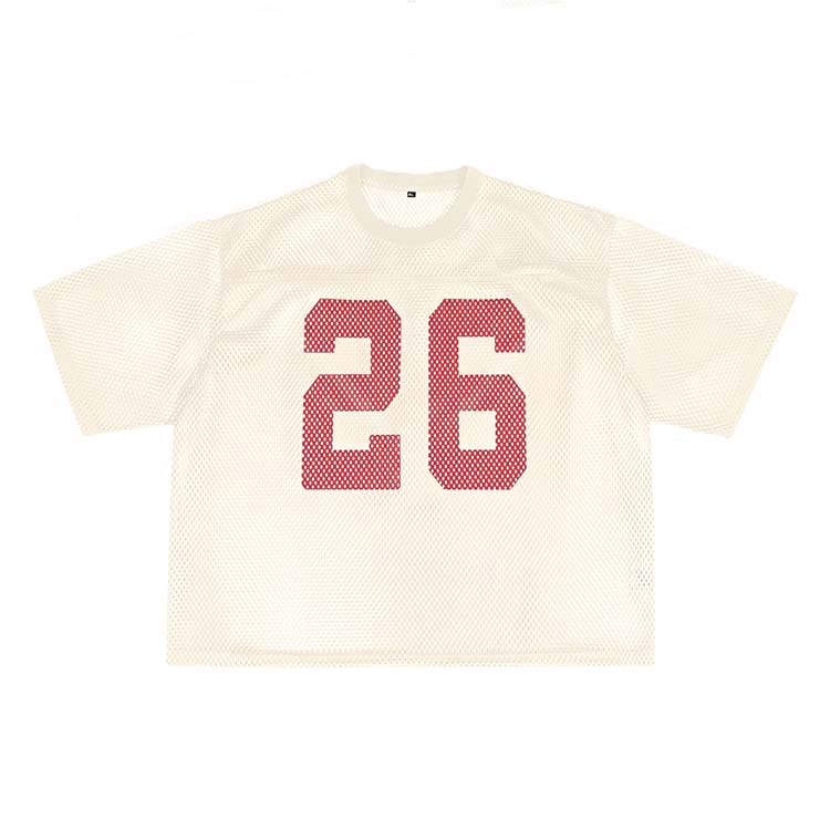 Men's Short-Sleeve Mesh Shirt with a Short, Wide Fit