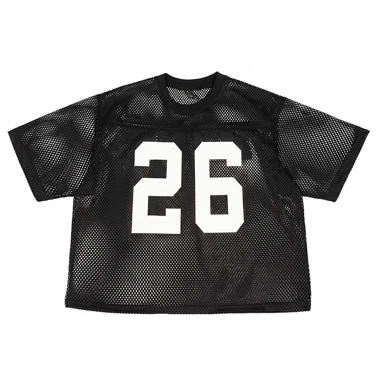 Men's Short-Sleeve Mesh Shirt with a Short, Wide Fit